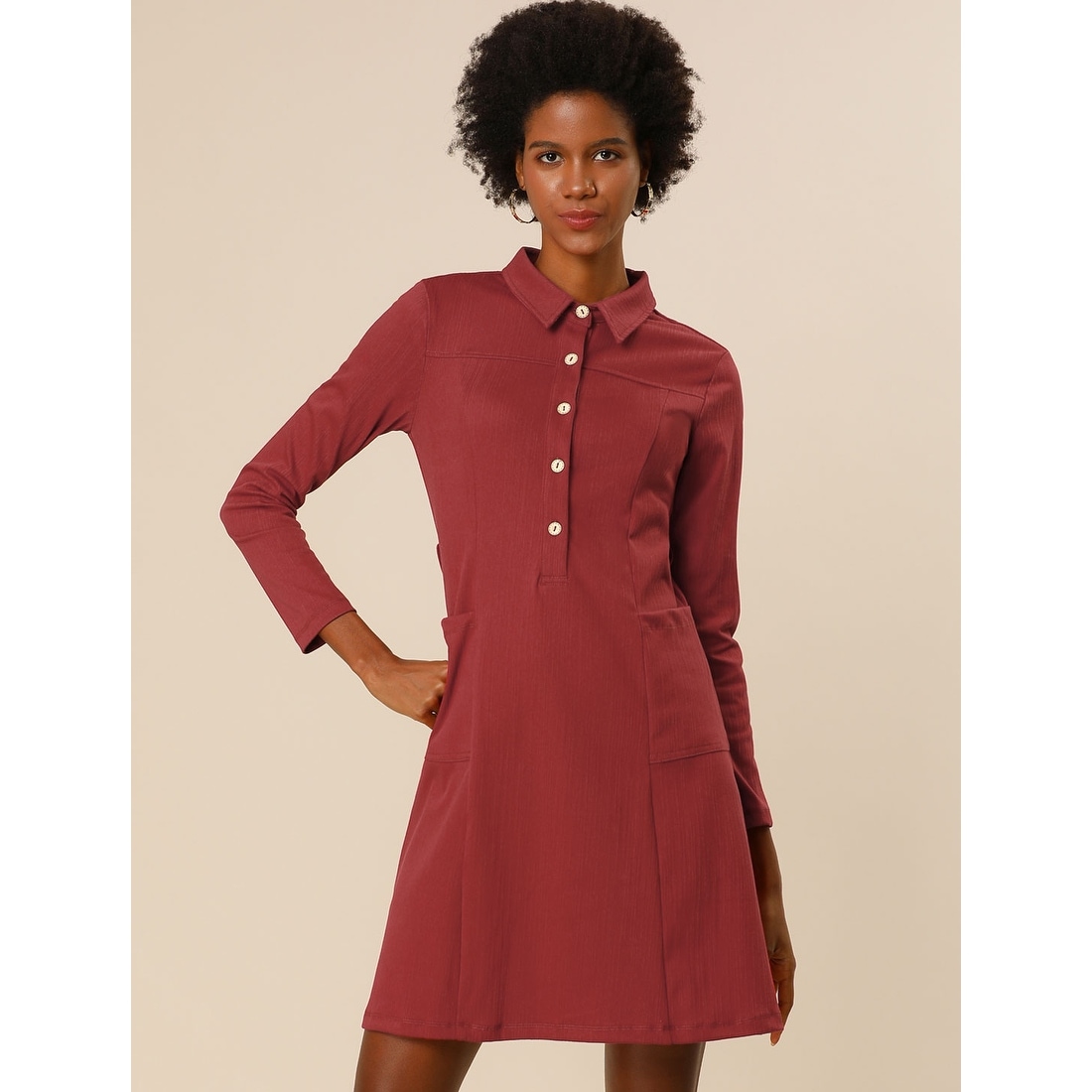 long sleeve short dress casual