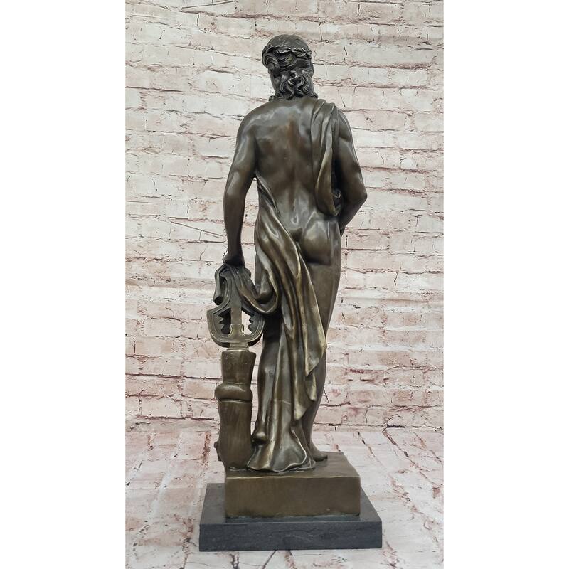 Apollo - Greek Roman God Of The Sun, Light, Music, Poetry - Hot Cast Bronze Sculpture