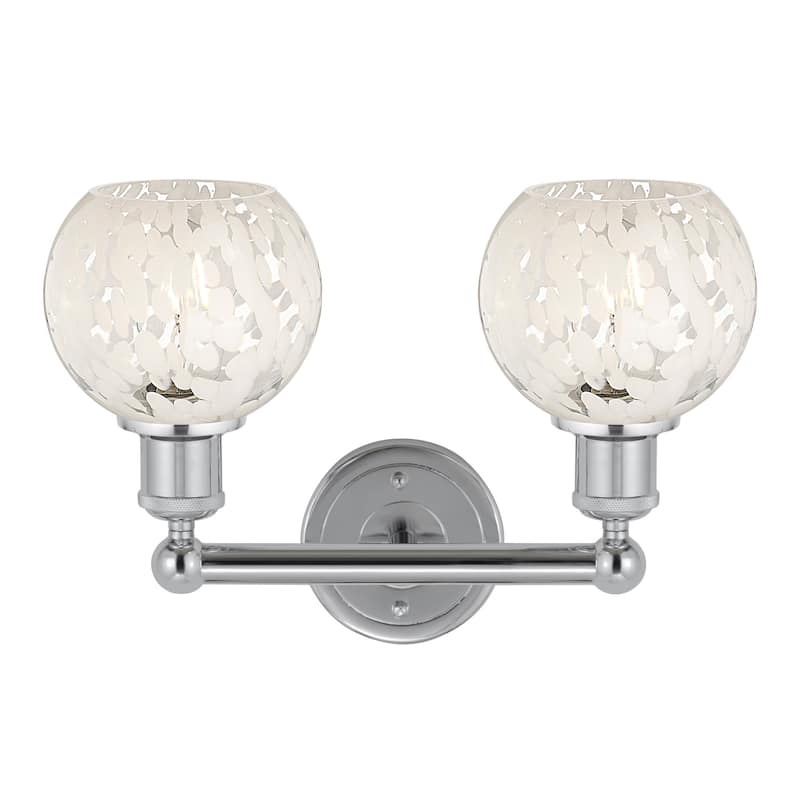 Innovations Lighting 616-2W 10 15 White Mouchette Vanity White