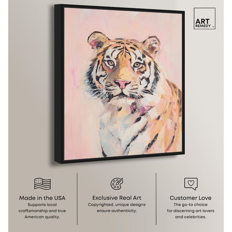 Quiet Tiger Canvas by Art Remedy