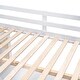 preview thumbnail 9 of 10, Multifunctional Design Loft Bed with Ladder, Bookshelves and Desk, Solid Construction, Full Size, White