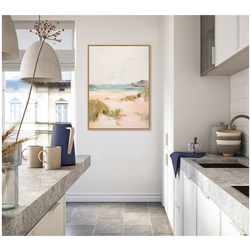 Kate and Laurel Tranquil Landscape V expansion by Amy Lighthall Framed Canvas Wall Art Print