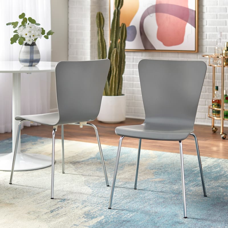 Porch & Den Erie Chairs (Set of 2) - Charcoal Grey
