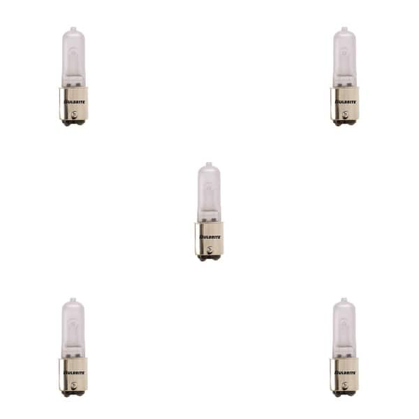 Bulbrite Pack of (5) 120V Dimmable T4 Halogen Mini Light Bulbs with ...