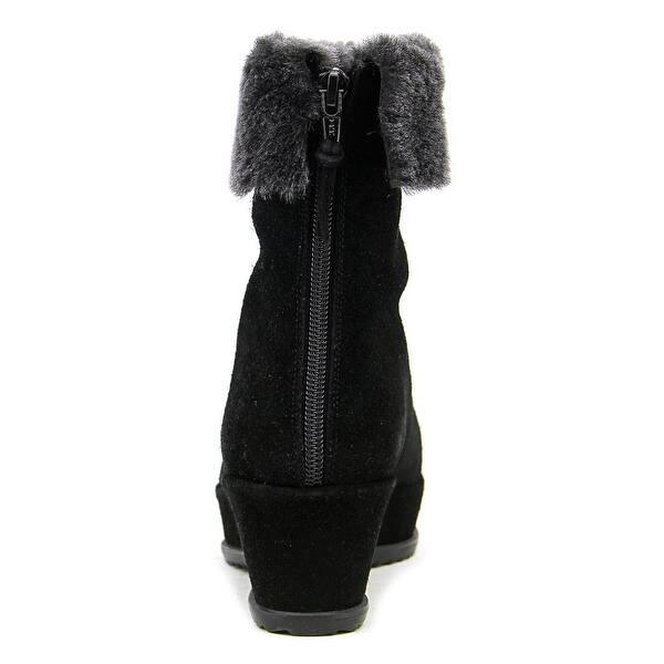 Shop Stuart Weitzman Bundle Women Round Toe Suede Black Winter