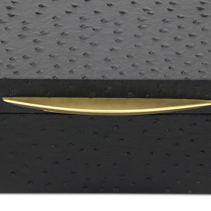 Canorus Faux Ostritch Pattern Rectangular Box Set
