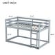 preview thumbnail 7 of 5, Solid Rubber Wooden Twin over Twin Loft Bed with Ladder, with Bed Platform of Strengthened Slats, Grey