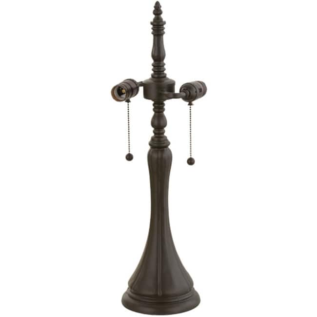 Meyda Tiffany 19152 Fluted 23" Tall Lamp Base - Mahogany Bronze