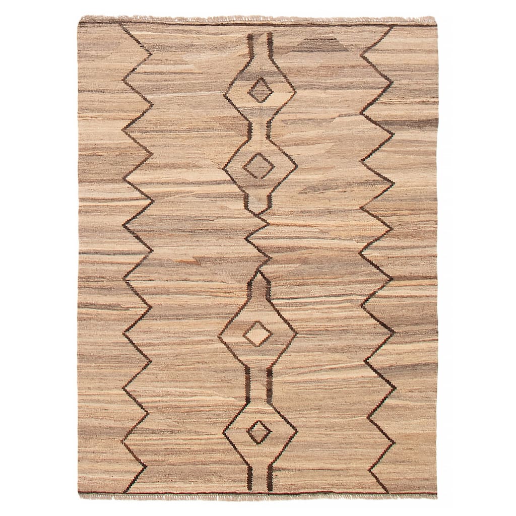 Sivas Taupe Kilim 5'0" x 6'9" - 5'0 x 6'9