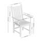 Laguna Outdoor Weather Resistant Patio Chair with Arms