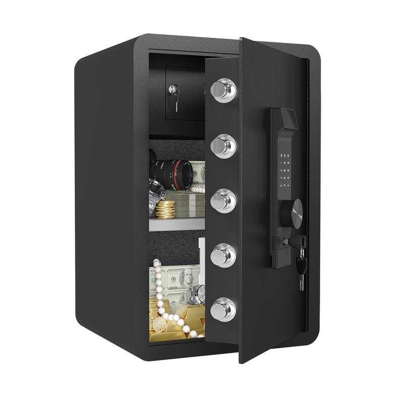Fireproof and Waterproof Bag,with Electronic Password Lock,Safe with Private Inner Cabinet for Home,Office and Hotel