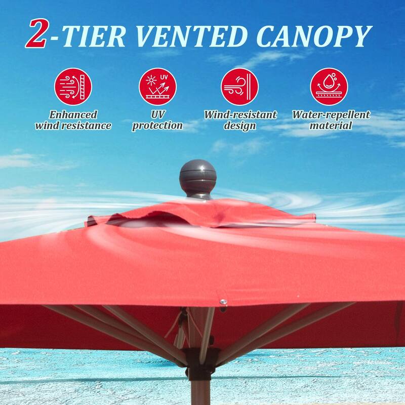 Aluminum Frame Patio Umbrella - Easy Tilt