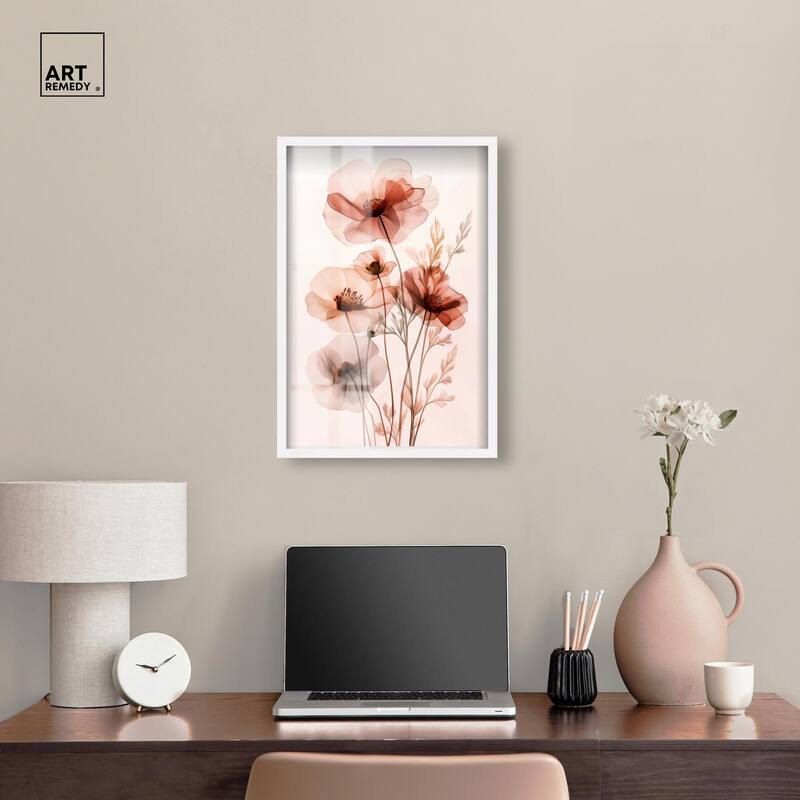Petal Dye I Shadowbox by Art Remedy