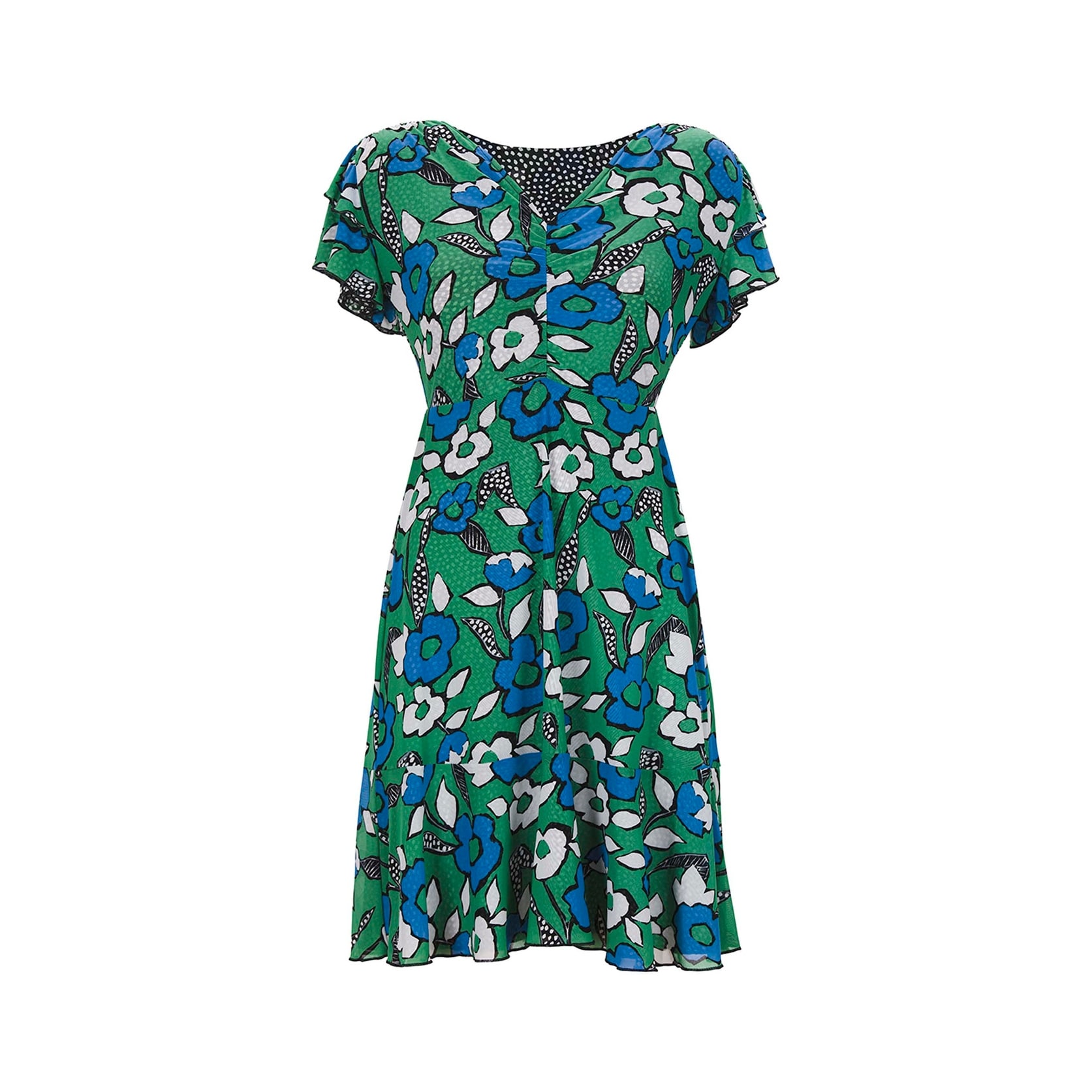womens midi dress formal Glitter Swirl Embroidered A Line formal midi dress main image 0