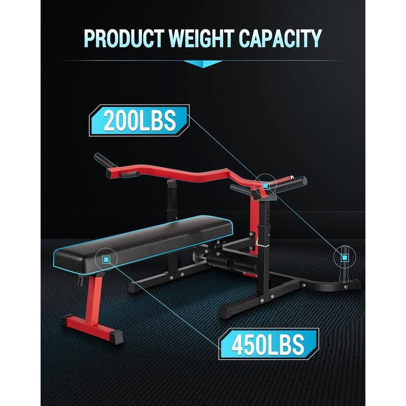 Chest press, bench press with independent converging arms, adjustable weight bench - N/A