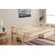 preview thumbnail 5 of 9, Somette Beli Mont Futon Set with Antique White Hardwood Frame, Rustic Pattern Cotton/Polyester Mattress, and Storage Drawers