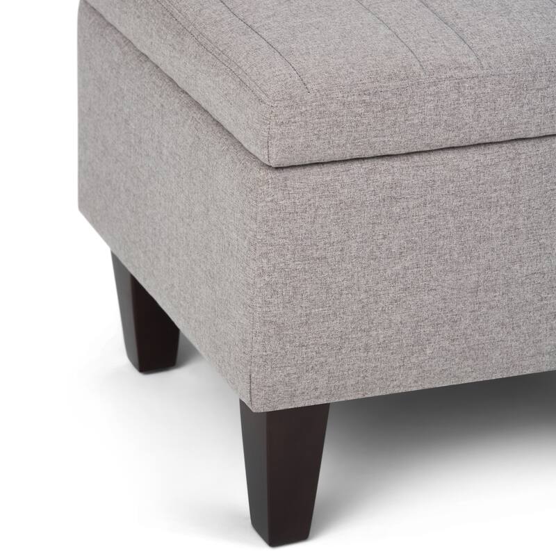 WYNDENHALL Garret 48 inch Wide Contemporary Rectangle Storage Ottoman