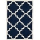 preview thumbnail 88 of 112, SAFAVIEH Handmade Chatham Vicie Modern Wool Rug 2' x 3' - Dark Blue/Ivory - Rectangle