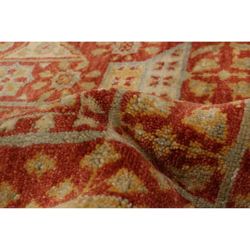 ECARPETGALLERY Hand-knotted Mamluk Dark Copper Wool Rug - 7'9 x 9'5