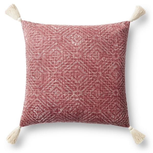 Teal Tan Tribal Corner Tasseled Lumbar Pillow Teal Tan Tribal Corner Tasseled Lumbar Pillow
