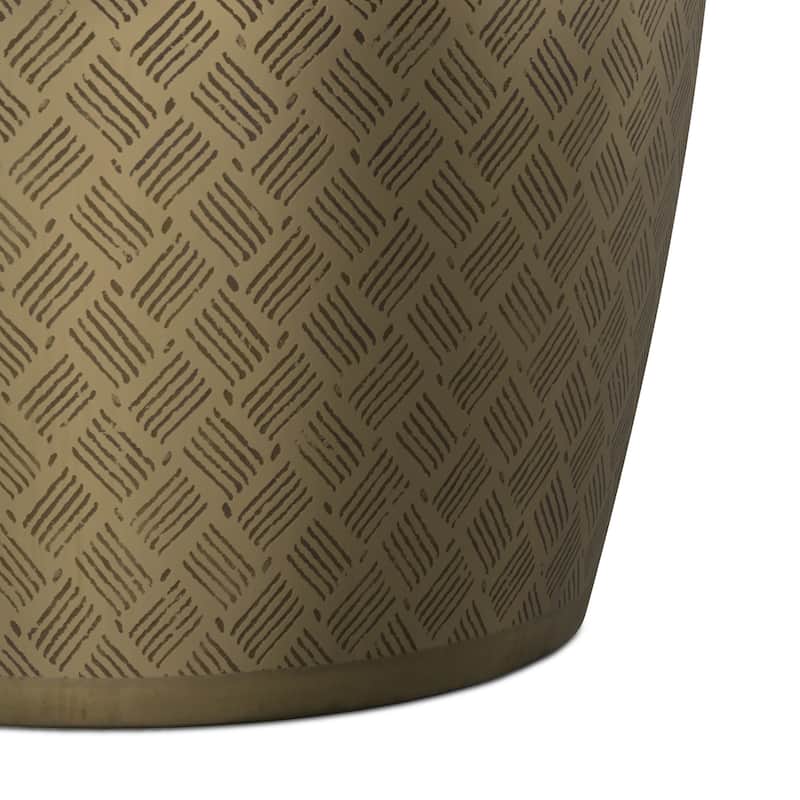 WYNDENHALL Jean 18" Wide Boho Metal Accent Table & Assembled - 8"W x 18"D x 23"H