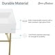 preview thumbnail 29 of 68, Claire Ceramic Console Sink White Basin Gold Legs