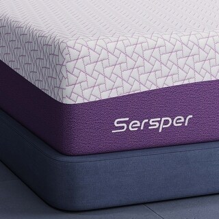 Sersper 14 Inch Memory Foam Mattress,Medium Firm,Adjustable Bed Compatible,CetriPUR-US - N/A