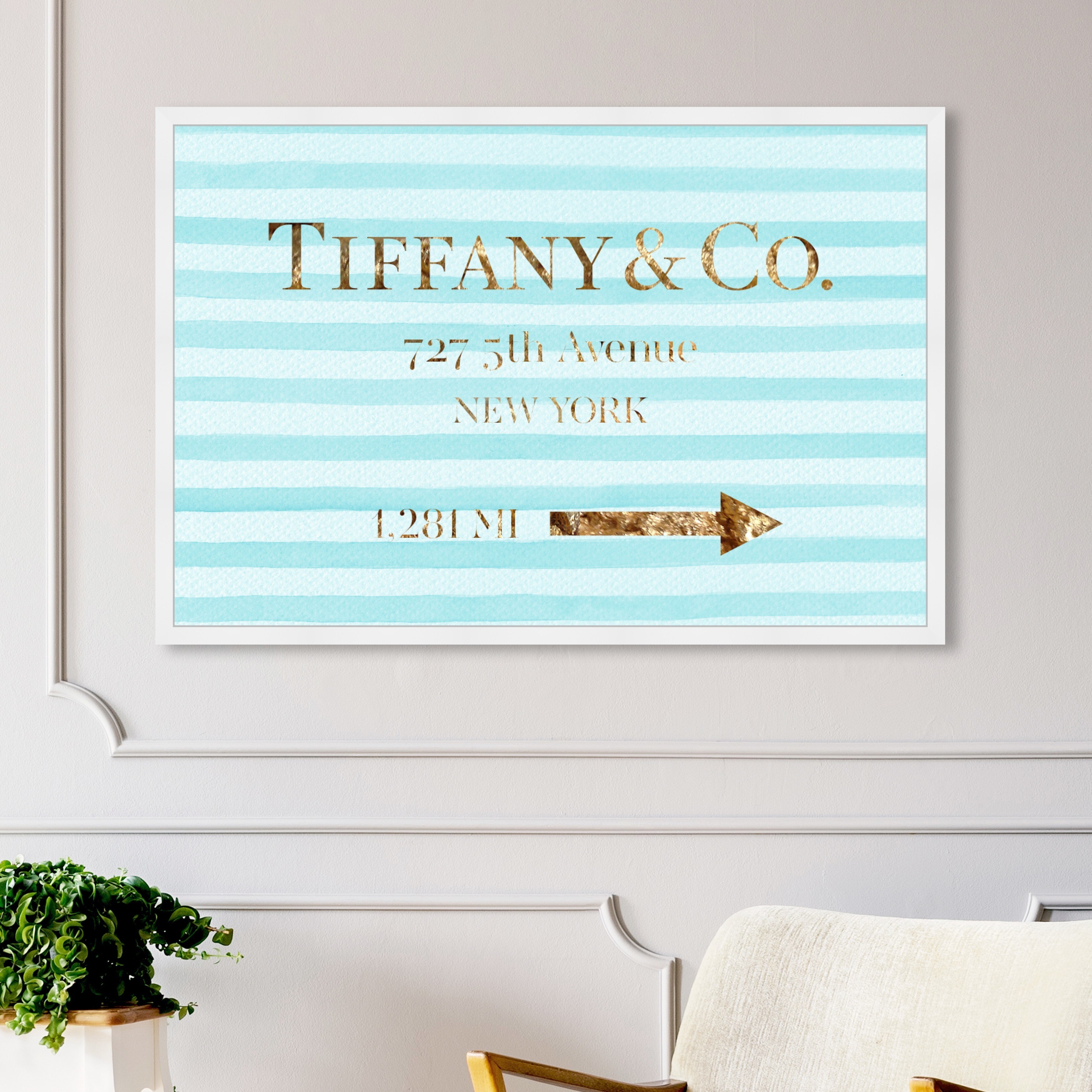 新品 オリバーガル Olivergal Jewelry Road Sign Jewelry Road Sign Glam I | Wall Art by Oliver Gal