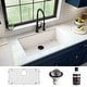 preview thumbnail 3 of 52, Karran Undermount 32.5 in. Large Single Bowl Quartz Kitchen Sink Kit