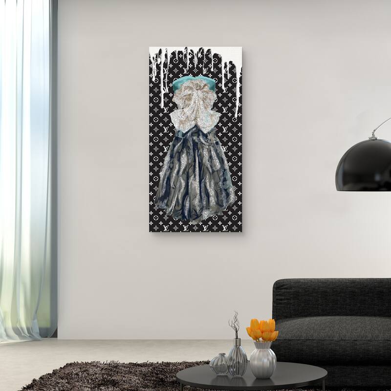 Dress in Teal Canvas Art Print