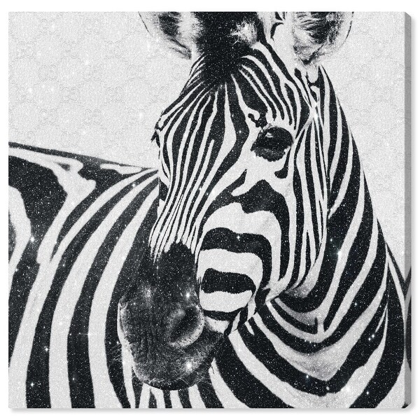Oliver Gal 'Glam Noir Zebra' Fashion and Glam Wall Art Canvas