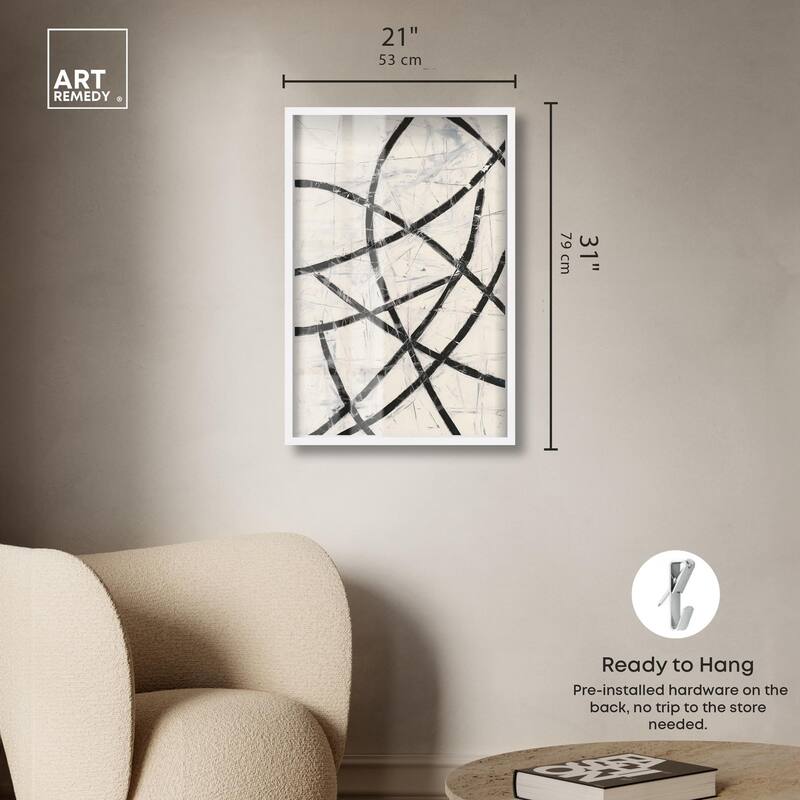 Intersecting Lines I Shadowbox by Art Remedy