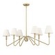 preview thumbnail 3 of 9, Golden Lighting 3690-LP IL Kennedy 6 Light 42" Wide Chandelier