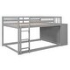 preview thumbnail 16 of 25, Full over Full Wooden Bunk Bed with Storage Drawers and Shelves