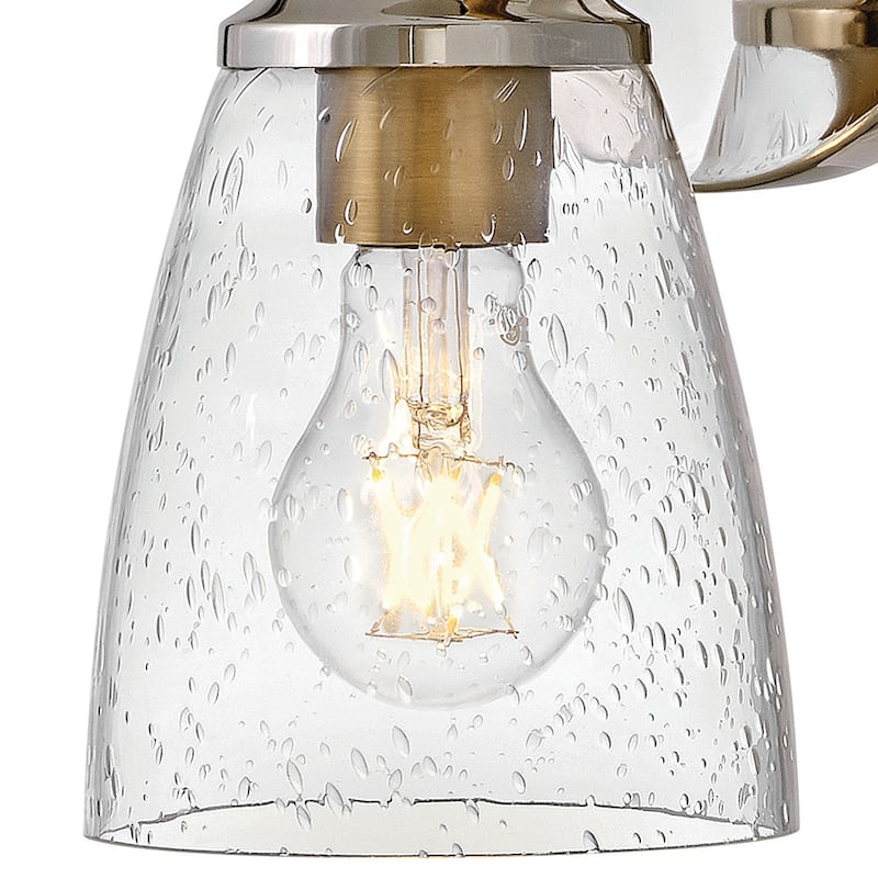 Hinkley Lighting Easton 6" Wide Bathroom Sconce with Clear Seedy Glass
