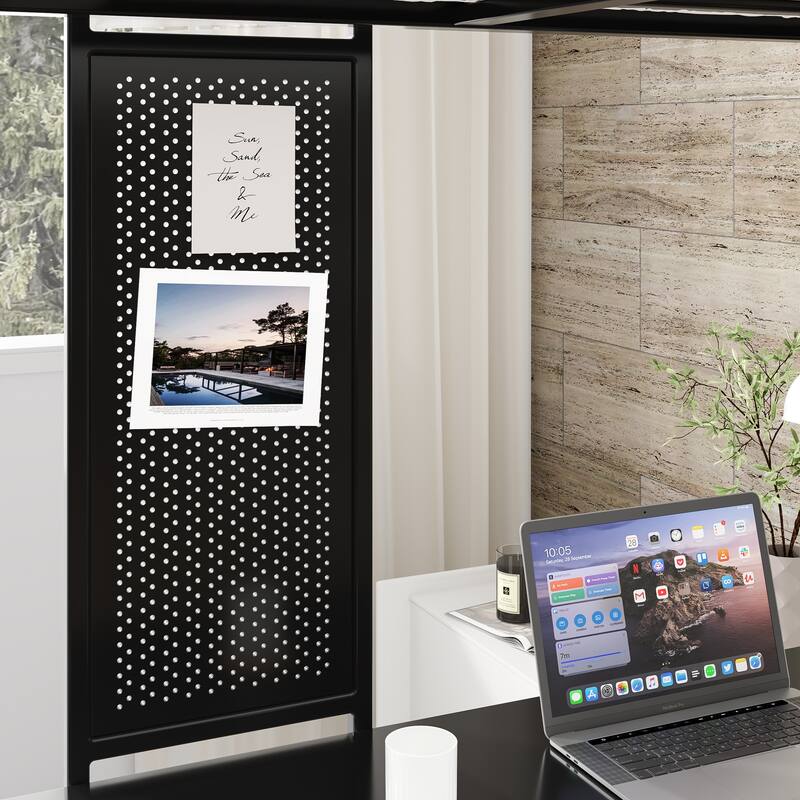 Full Size Metal Loft Bed with Desk and Storage, Ideal for Teens and Kids, Black Bedroom Frame