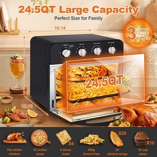 black and decker air fryer toaster oven french fries