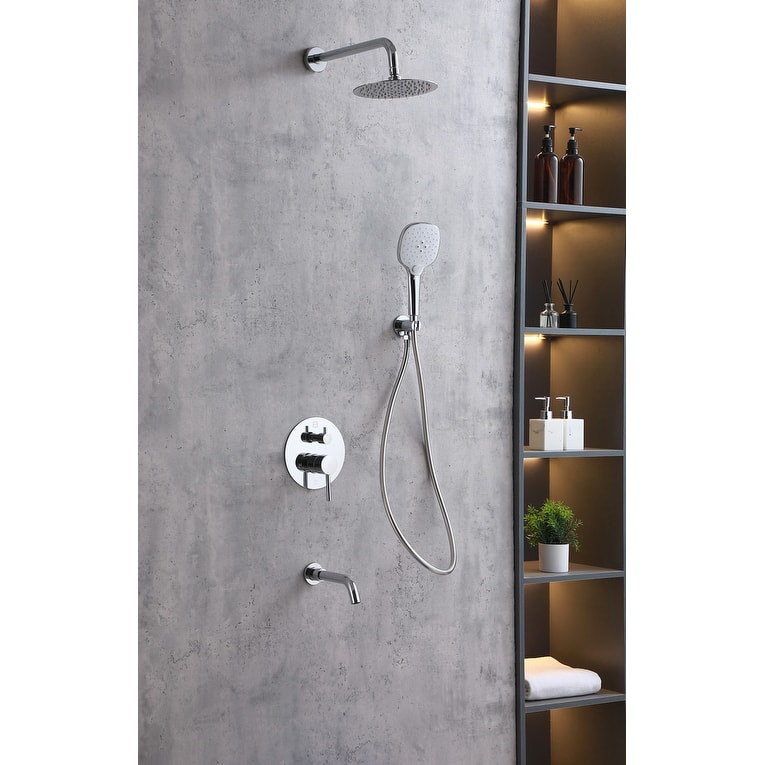 Indigo Home Complete Shower and Tub Faucet with Rough-in Valve