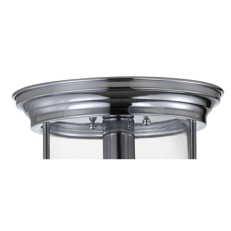 Orbe 10.25" Metal/Glass LED Flush Mount, by JONATHAN Y
