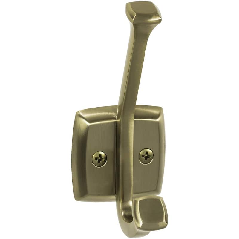 Top Knobs Hooks Double Robe Hook - Honey Bronze
