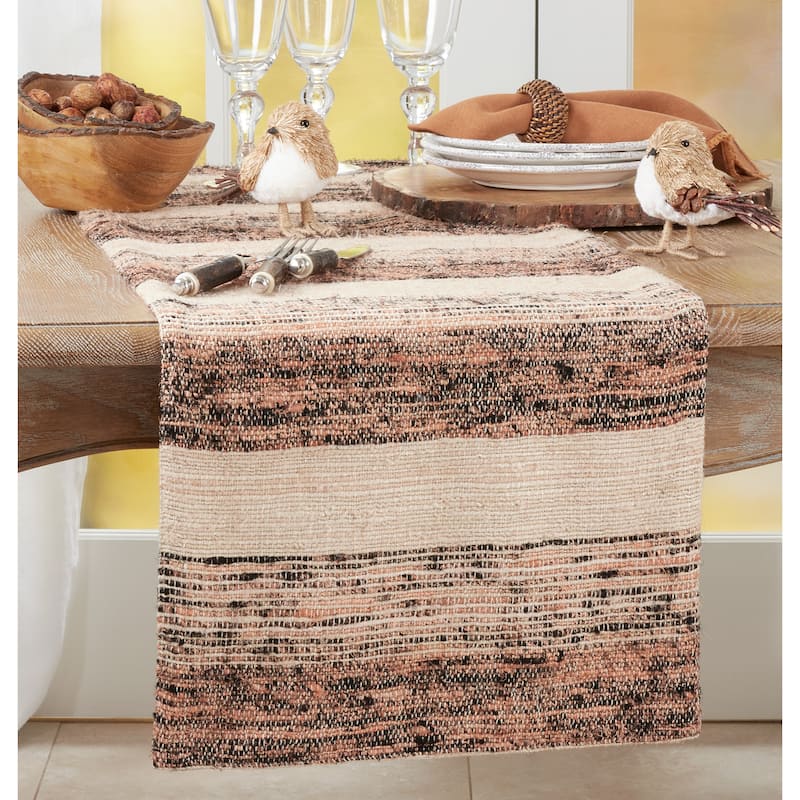 Long Table Runner With Striped Design - 16"x72"