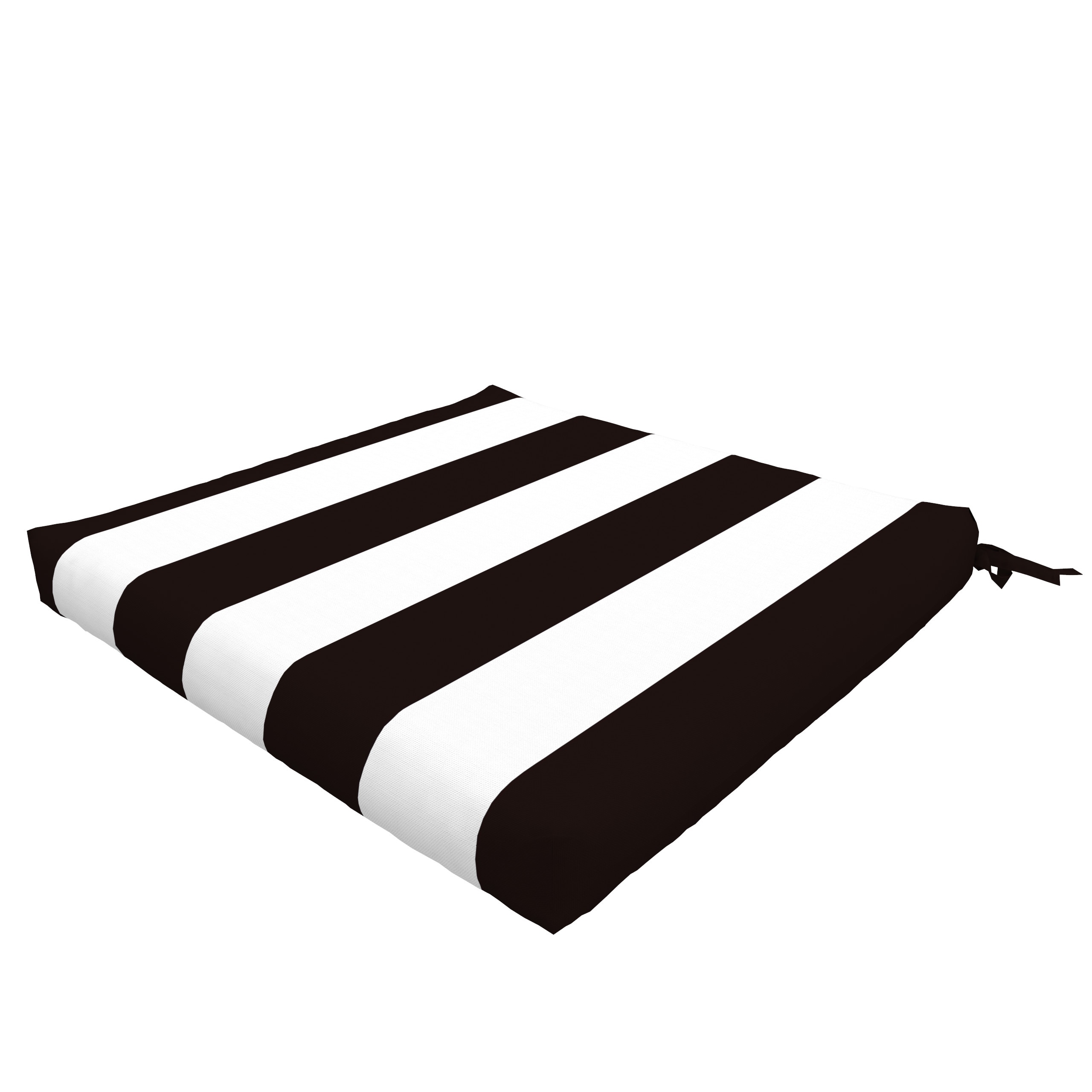 Black outdoor seat cushions top