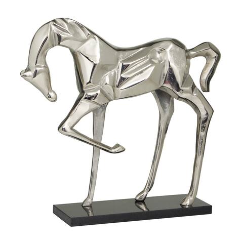 The Novogratz Aluminum Horse Sculpture - 19 x 5 x 18