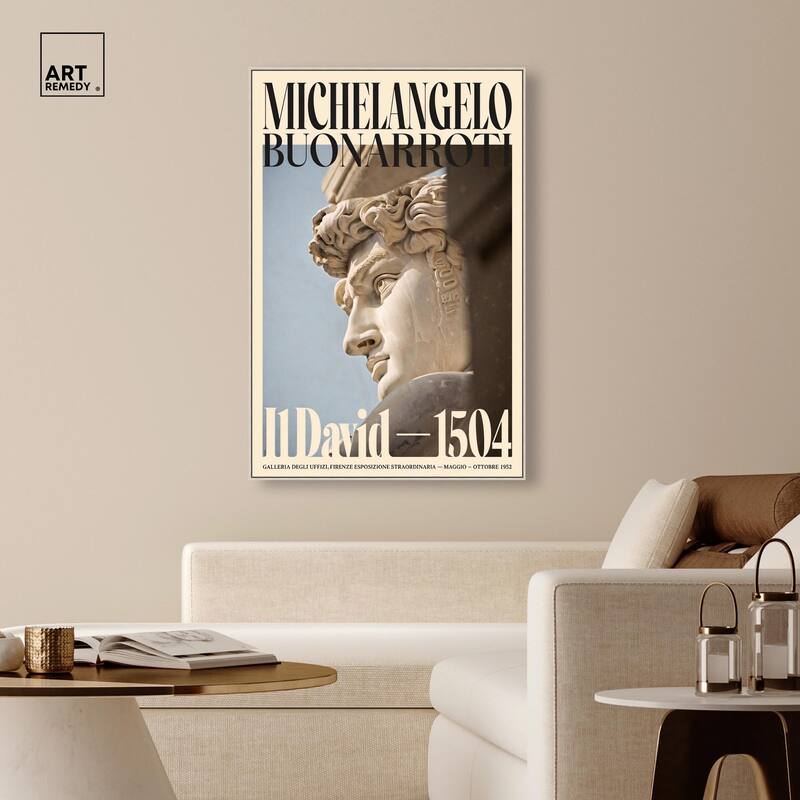 David in Marble Canvas by Art Remedy