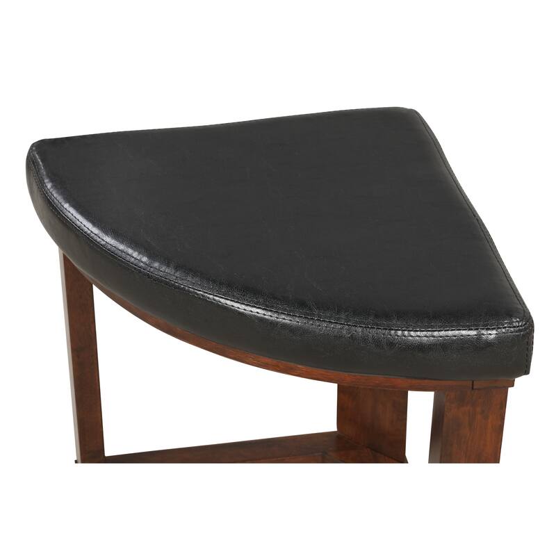 5-Piece Modern Dining Set with Round Table & Stools