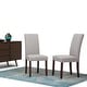 preview thumbnail 21 of 111, WYNDENHALL Normandy Transitional Parson Dining Chair (Set of 2) - 18.1"w x 18.5" d x 39.4" h Cloud Grey