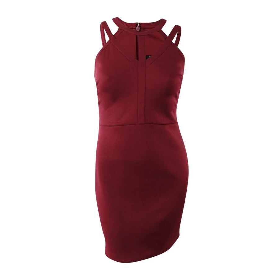 guess burgundy dress