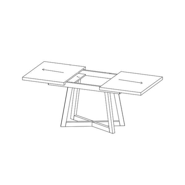 BRISH Glass Top Dining Table With Extension Bed Bath & Beyond 32336559