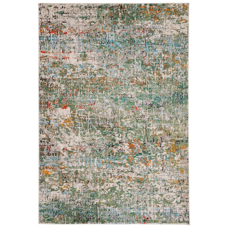 SAFAVIEH Madison Loane Modern Abstract Rug - 2'2" x 4' - Green/Turquoise - Rectangle