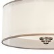 preview thumbnail 3 of 2, Kichler Lighting Lacey Collection 3-light Antique Pewter Semi-Flush Mount